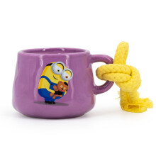 Minions-Duftkerze in Keramiktasse, fruchtig-blumiger Duft