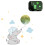 Glow-in-the-Dark Wall Stickers Bear Moon Stars4pcs 2