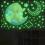 Glow-in-the-Dark Wall Stickers Bear Moon Stars4pcs 4