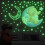 Glow-in-the-Dark Wall Stickers Bear Moon Stars4pcs 5
