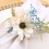 Flower Napkin Ring Silk & Straw3.8cm 5