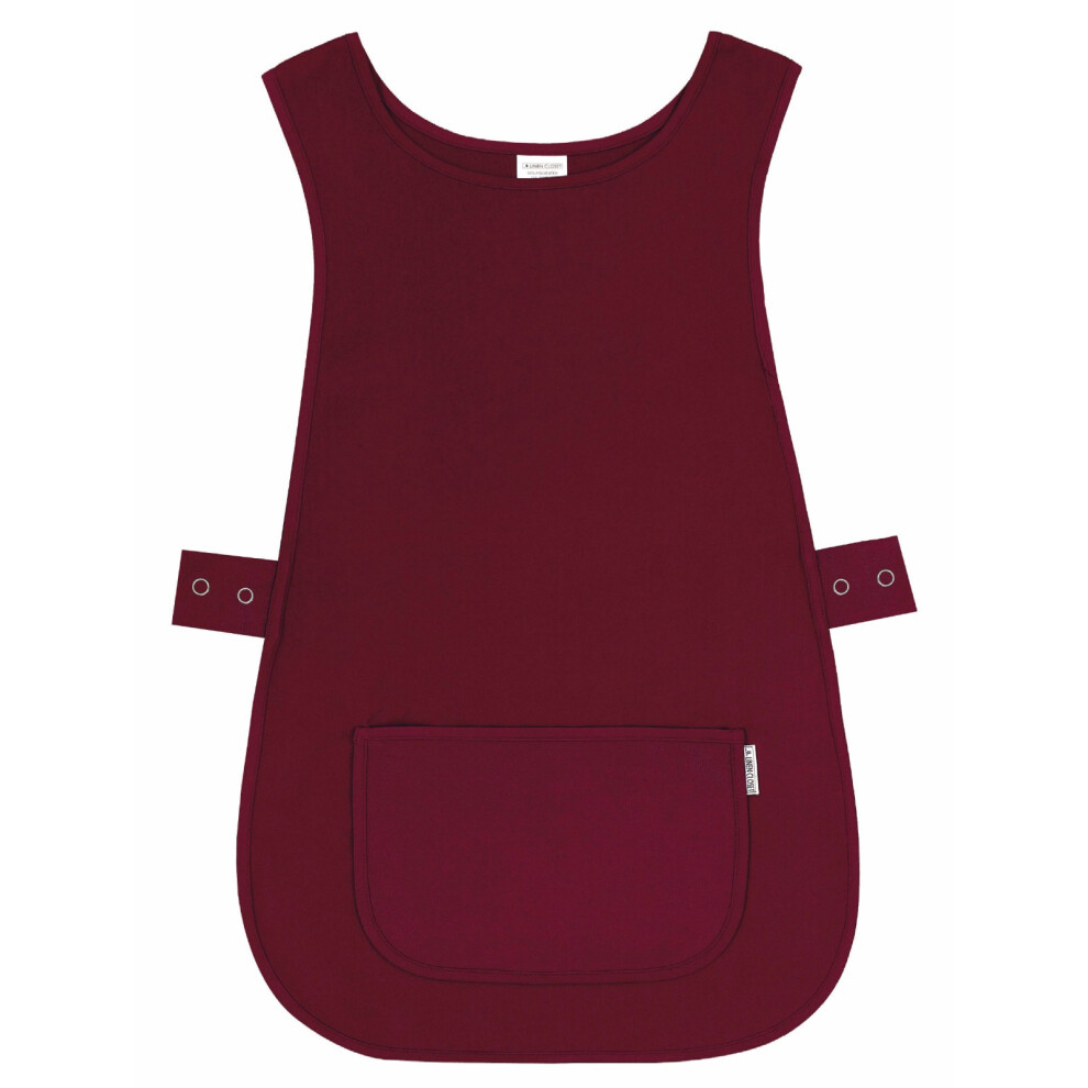 (3Xl, Burgundy) Women Work Tabard With Pocket Apron For Men Cleaning, Salon, Kitchen, Gardening 5061001950935