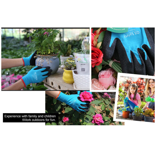 Nylon Gloves with Elastic Wrist, 2-Pack 1