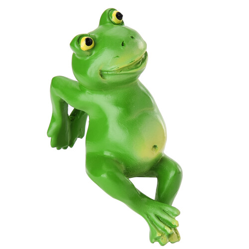 Tierfigur aus Kunstharz, Blumentopf-Ornament, Frosch oder Kaninchen 2