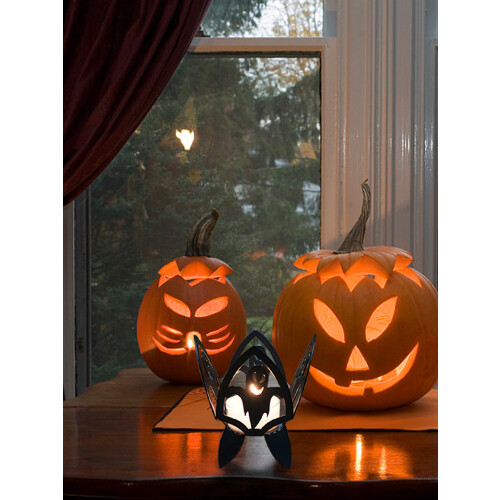 Iron Halloween Candle Holder12.7cm Black 1