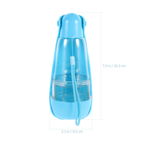 Kompakte Blaue Hundewasserflasche Und Robust 1