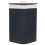 Beliani Laundry Basket MATARA Bamboo Black 57 L 3
