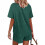 Women's Cotton-Linen Two-Piece Pajama Set 5