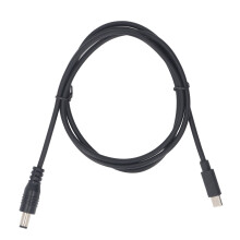 Nero cavo USB-C a DC da 5,52,1 mm, 15 m/49,2 ft, 100 W