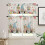 3-Piece Kitchen Curtain Set with Floral Valance 1