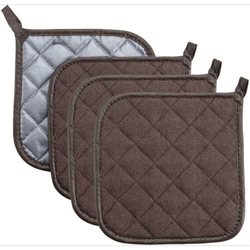 4er-Pack hitzebeständige Topflappen für die Küche