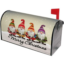 Couvercle magnétique de boîte aux lettres avec un gnome de Noël 21 x 18 pouces