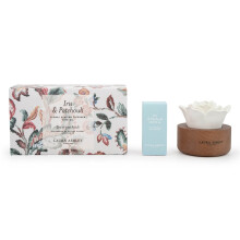 Difuzor parfumat cu flori, ceramică și lemn, parfum de 30 de zile