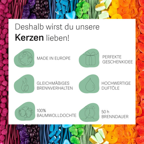 Duftkerze, 300-g-Glas, 50 Stunden Brenndauer 2