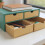 Desk Organizer with 4 Bamboo Drawers 6