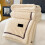 Double-Layer Fleece Throw Blanket 200x150cm Beige 1