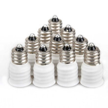 Adaptateur E12 vers E14 blanc (10 pièces)
