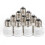 E12 to E14 Lamp Holder Adapter – White, 10 Pack 1