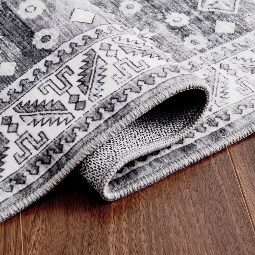 Garvee vintage Persian kitchen runner rug gray 2 ft x 6 ft 2