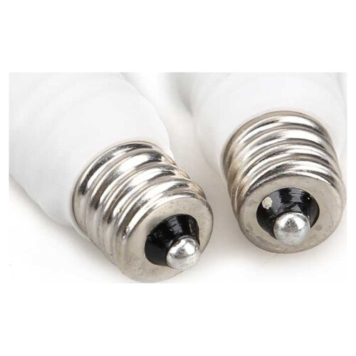 E12 to E14 Lamp Holder Adapter – White, 10 Pack 1