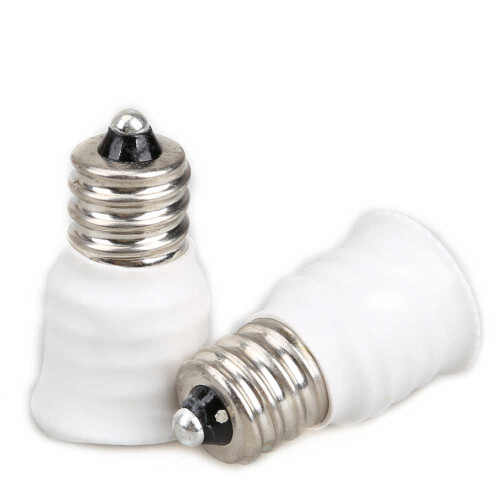 Adaptateur E12 vers E14 blanc (10 pièces) 2