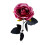 Artificial Rose Flower9cm Pink Red Grey 2