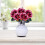 Artificial Rose Flower9cm Pink Red Grey 3