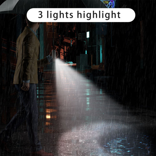 Wind-Resistant Alloy Umbrella105x65cm with3LED Lights 2