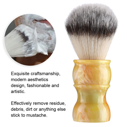 Professionelle manuelle Bartbürste Nylon 85 g gelb 2