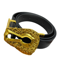 Stylish Unisex Belt Keyhole Clasp Design Soft Faux-Type A