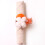 Artificial Flower Napkin Ring Orange Cotton Hemp 2