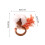 Artificial Flower Napkin Ring Orange Cotton Hemp 8