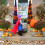 5ft Plastic Halloween Christmas Tree with Bat & Pumpkin 3