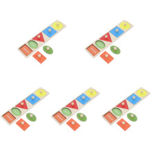 5Sets Jumbo Knob Puzzle Toys Assorted Color Toddler Baby Learning Toys