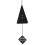Iron Wind Chime with Bat Cross Pumpkin Design20cm Bell51 1
