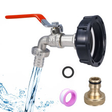 Brass Nickel-Plated Faucet and Pacifier for IBC Containers