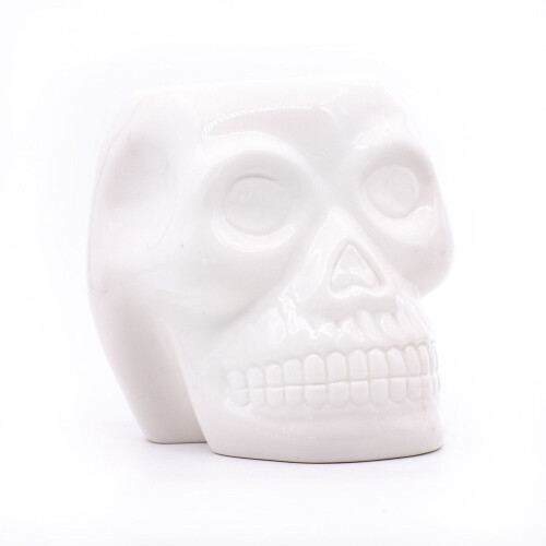 Geurlamp met doodskopmotief, keramische aromadiffuser