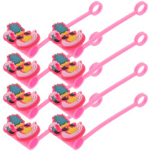 Silicone Flamingo Straw Covers 8 pcs