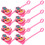 Silicone Flamingo Straw Covers 8 pcs 1