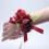 Silkehåndledsblomst med pæon og bånd 1012 cm 8