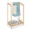 Bamboo Towel Rack with 3 Bars and Shelf 1