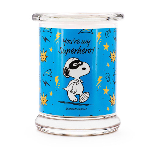 Duftkerze mit Erdnussduft - Glasgefäß, Duftgeschenk