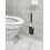 Escova de vaso sanitário com cabeça em formato de C e cabo curvo de 43 cm 2