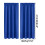 Thermal Blackout Curtains Blue 84x38in 3