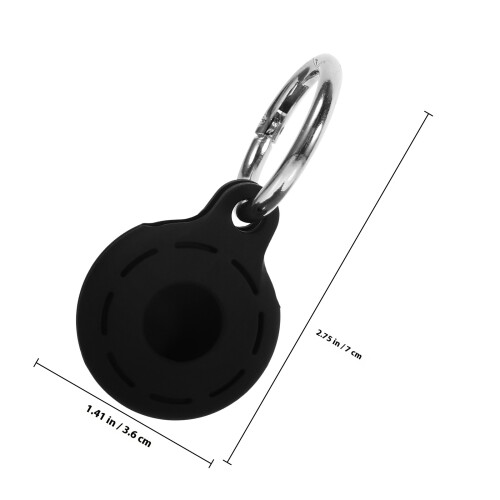 4 Pcs Pet Tracer Protective Case Cover Tags Accessory Black 1