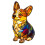 Νυχτερινό φως Corgi με ζεστή ατμοσφαιρική λάμψη για υπνοδωμάτιο και σαλόνι 3