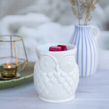 Owl Tealight Scent Lamp - Ceramic Aromatherapy Decor