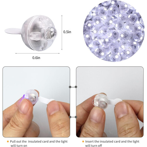 50LED balónků – mini kulaté vodotěsné párty 2