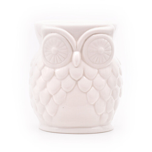 Owl Tealight Scent Lamp - Ceramic Aromatherapy Decor 1