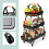 3-Tier Rolling Storage Trolley with Wheels 5